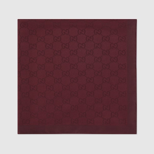 GG silk cotton pocket square