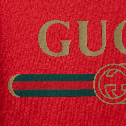 Playera de punto de algodón con estampado