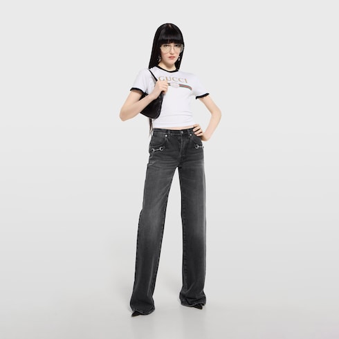 Cotton jersey T-shirt with print