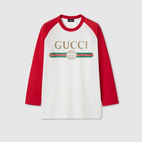 Cotton jersey T-shirt with print
