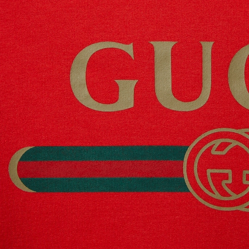 Sweatshirt aus Baumwolljersey und Kaschmir mit Print