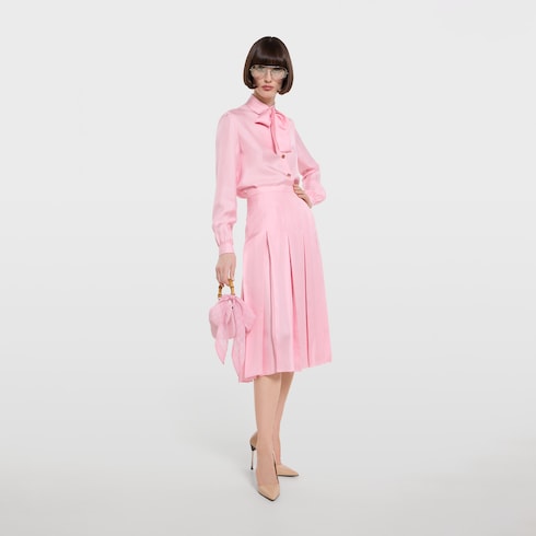 Band aus Seidenchiffon mit Print