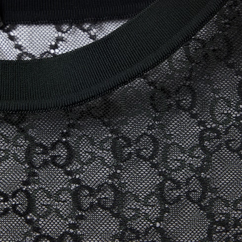 GG stretch lace T-shirt