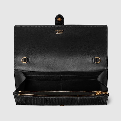 Gucci Jackie anaconda wallet on chain