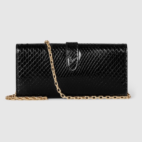 Cartera Gucci Jackie de pitón con cadena