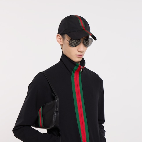 Cappellino da baseball in cotone con Web