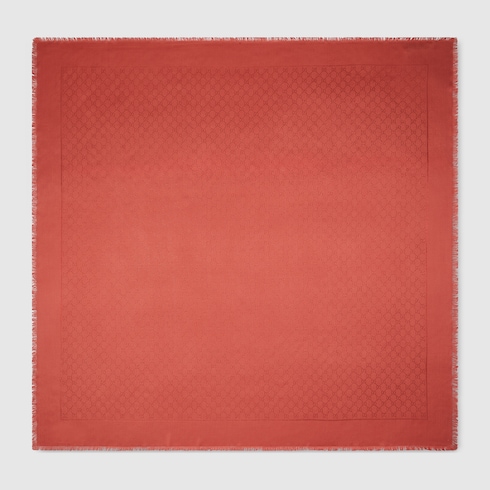 Scialle in lana e seta GG lamé