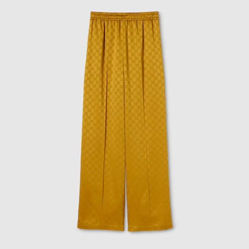 Pantalón de jacquard de acetato con GG