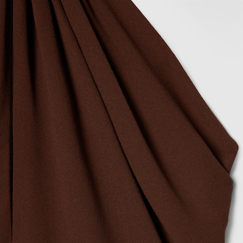 Robe longue en crêpe de soie