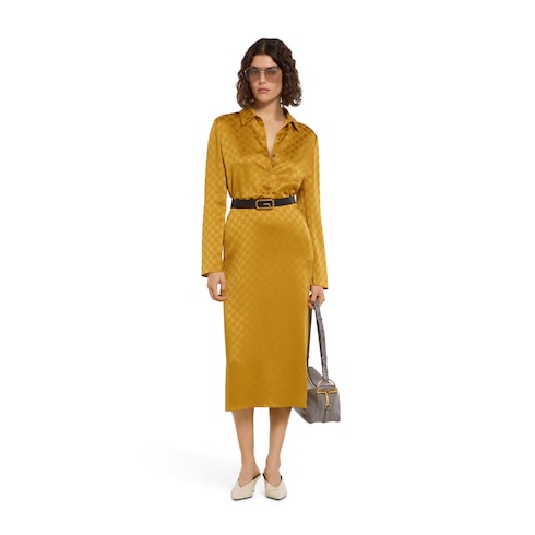 Kleid aus GG Azetat-Jacquard