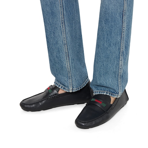 Mocassins pour homme avec détail bande Web