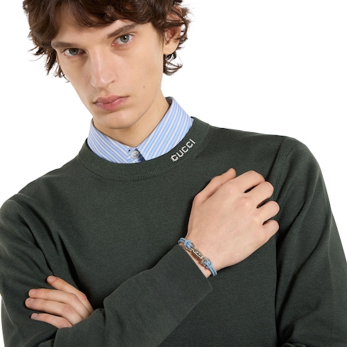 Geflochtenes Armband mit Kolbendetail