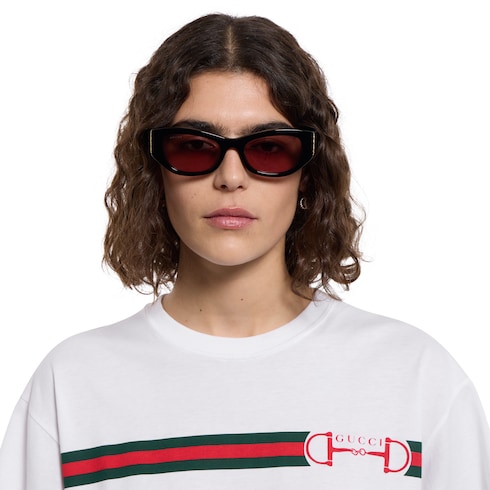 Specialized fit rectangular sunglasses