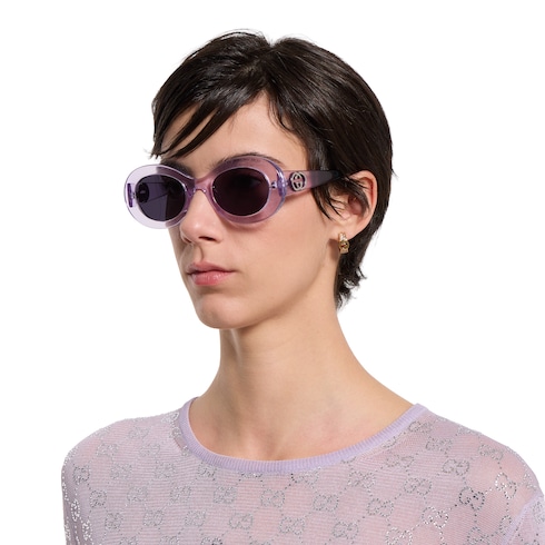 Oval frame sunglasses