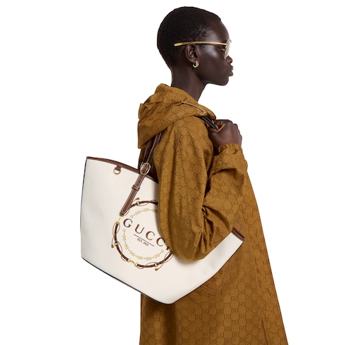 Medium tote bag with print