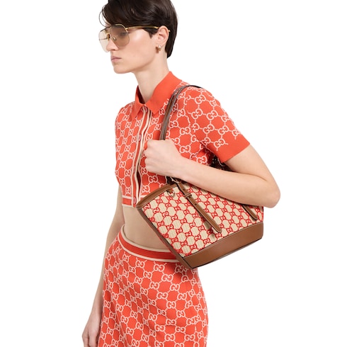 Borsa shopping intrecciata misura piccola