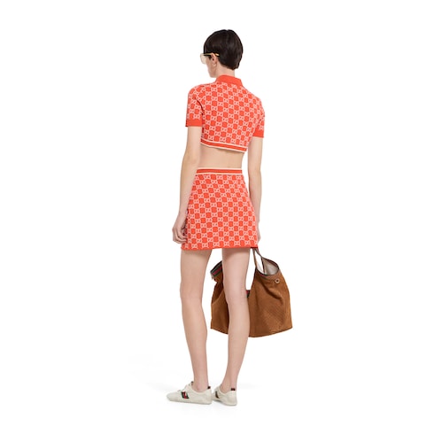 Rock aus feinem GG Baumwolljacquard