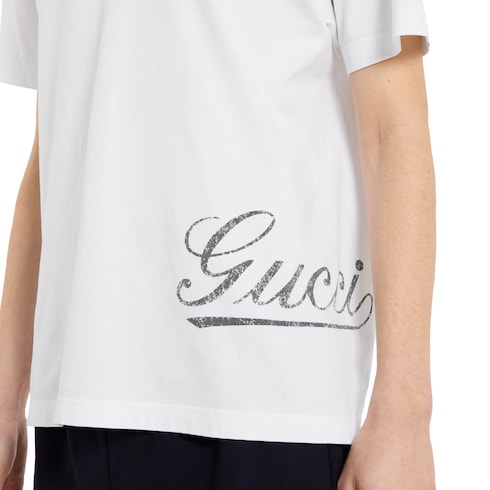Cotton jersey T-shirt with print