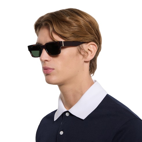 Rectangular frame sunglasses