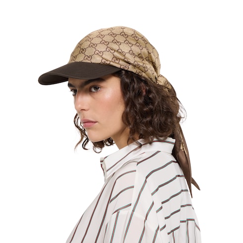 Casquette en twill de soie GG