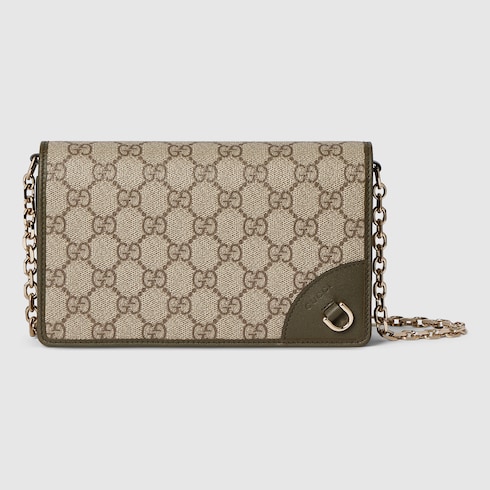 Cartera GG Emblem con cadena