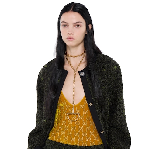 Body de chenilla con GG con cristales