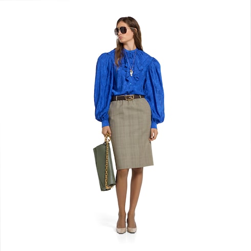 Prince of Wales wool skirt