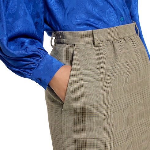 Prince of Wales wool skirt