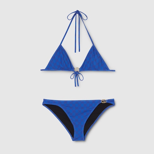 Bikini aus Stretch-Jersey mit Print