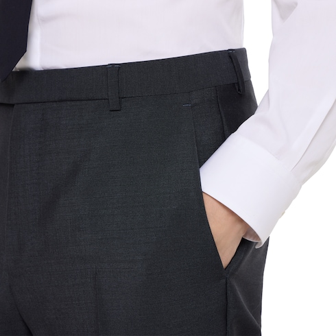 羊毛马海毛混纺西装套装