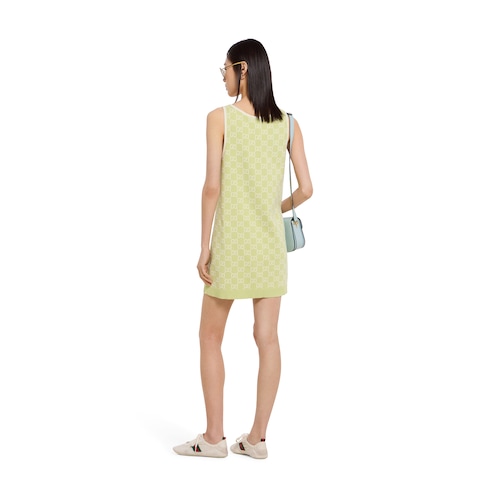Robe en jacquard de coton fin à motif GG