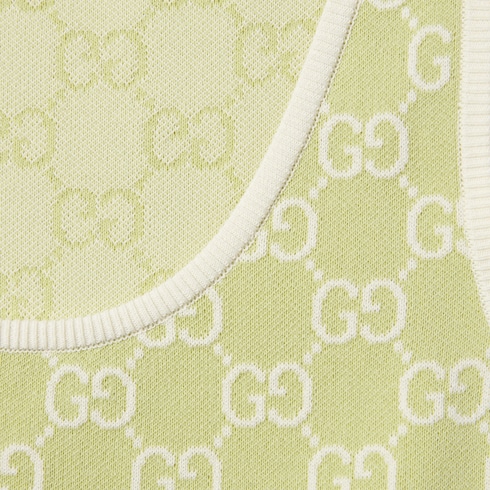 Robe en jacquard de coton fin à motif GG