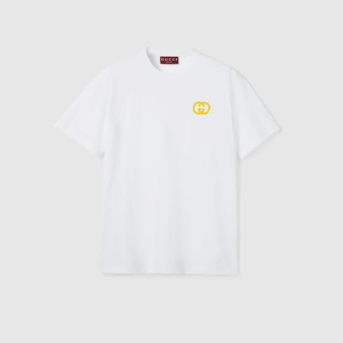 Playera de punto de algodón medio