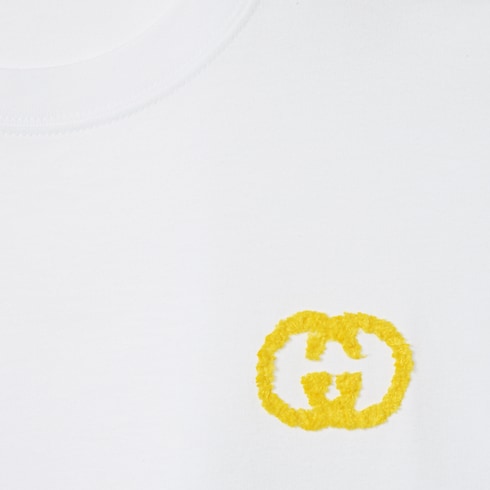 Playera de punto de algodón medio