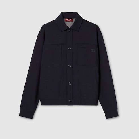 Jacke aus Baumwolljersey mit Stickerei