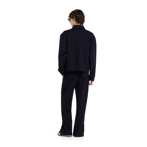 Jacke aus Baumwolljersey mit Stickerei