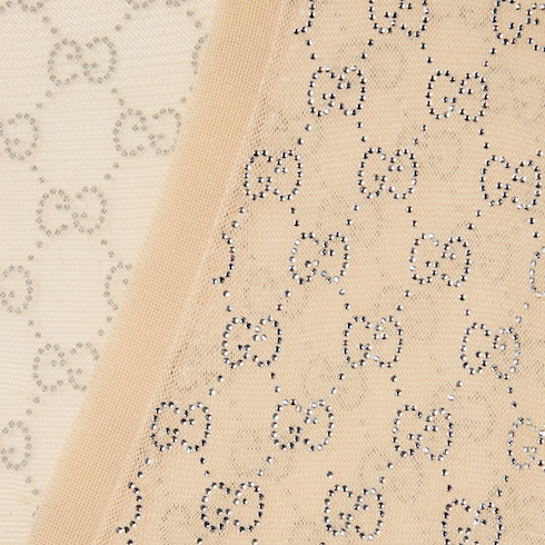 Cardigan en soie fine avec cristaux GG