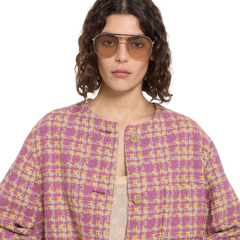 Chaqueta de lana de rizo