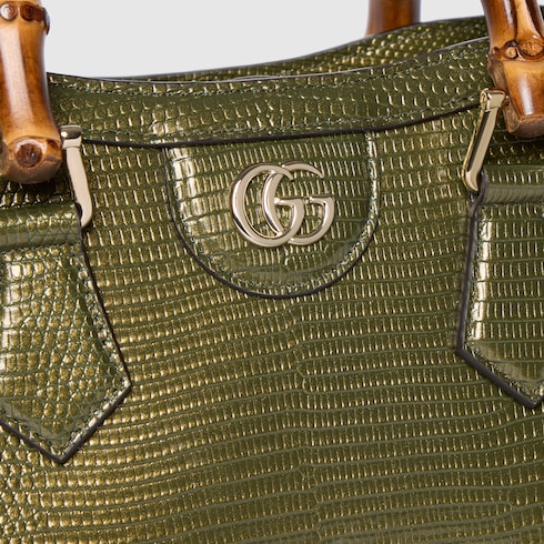 Bolso tote Gucci Diana de lagarto pequeño