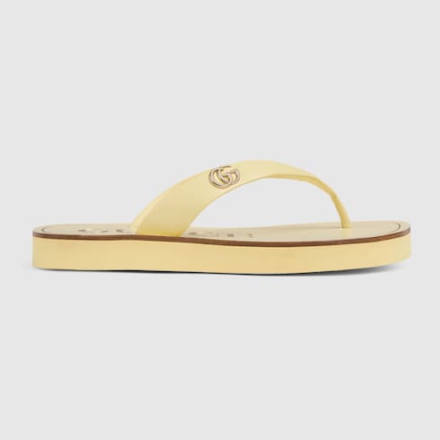 Women's thong sandal with Double G