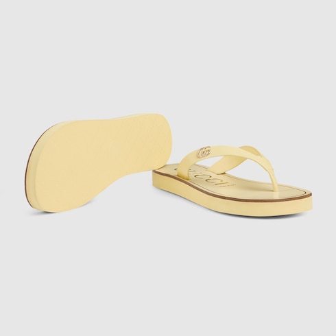 Women's thong sandal with Double G