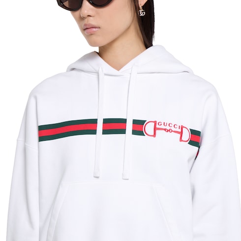 Sudadera de punto de algodón con estampado