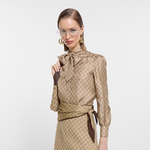 Printed silk twill carré