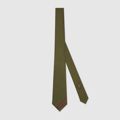 Web silk jacquard tie