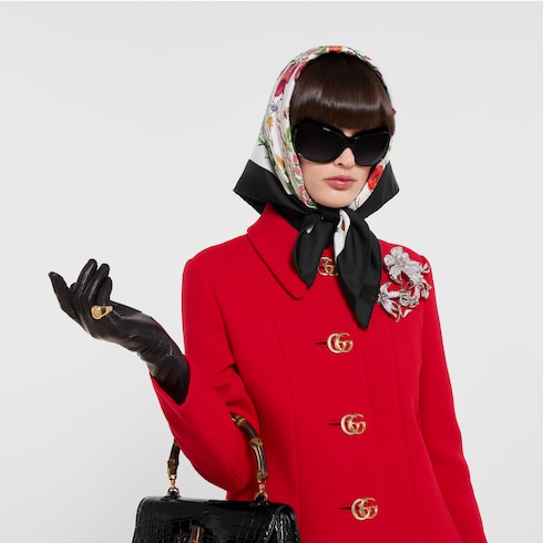 Cinta para la cabeza de seda con estampado