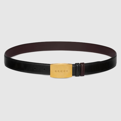 Ceinture réversible avec boucle plate