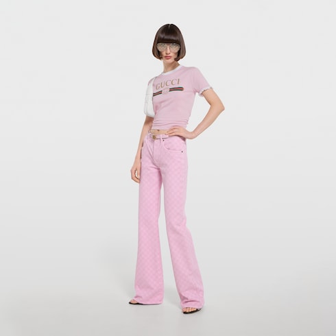 Cotton jersey T-shirt with print