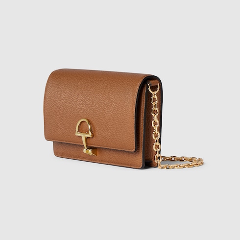 Portafoglio Gucci Half Horsebit con catena