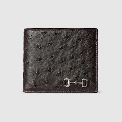 饰马衔扣双折钱包