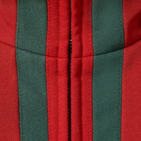 Chaqueta con cremallera y tribanda Web